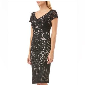 JS Collections
Short Sleeve Soutache
Mesh Cocktail Dress